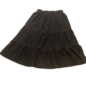 NWT Elegant Black Tiered Skirt Medium